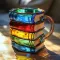 Painted Books Unique Stacked Coffee Cup